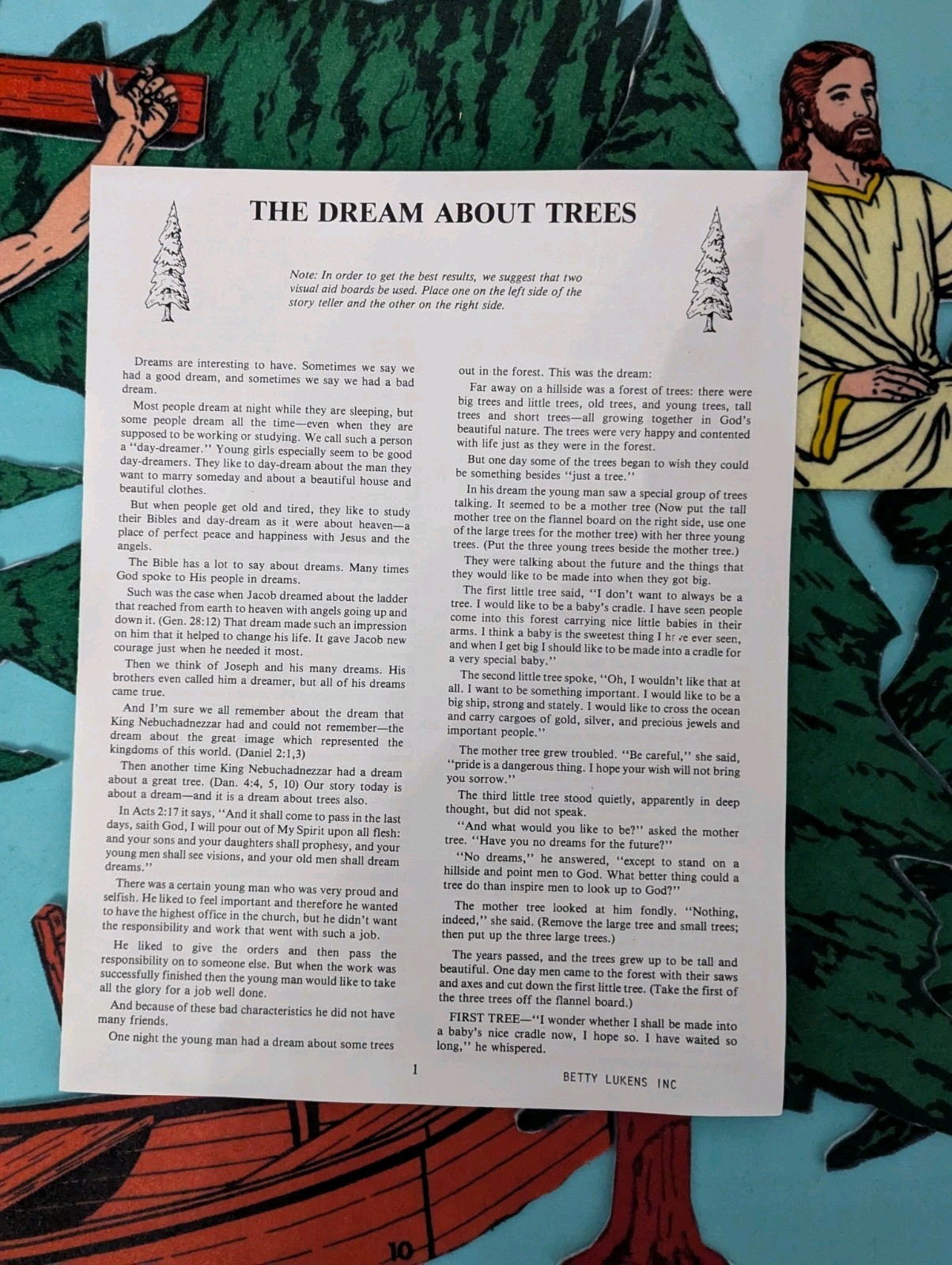 Betty Lukens Thru Bible in Felt Two Ways, Christian Armor, Trees, Fruit OfSpirit