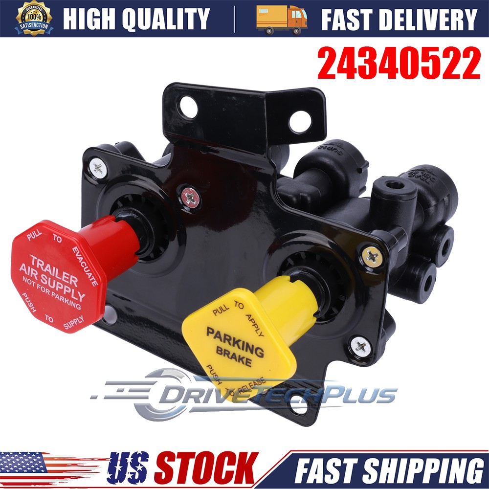 24340522 Dash Control Brake Valve for Volvo VNL Air Brake Control Valve 5-Ports