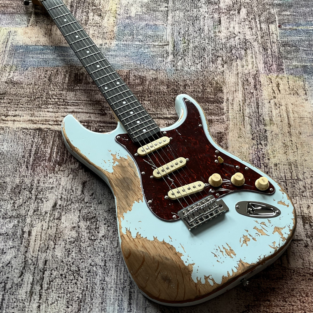 Custom Shop Blue Handed relics aged Electric Guitar USA in stock free shipping