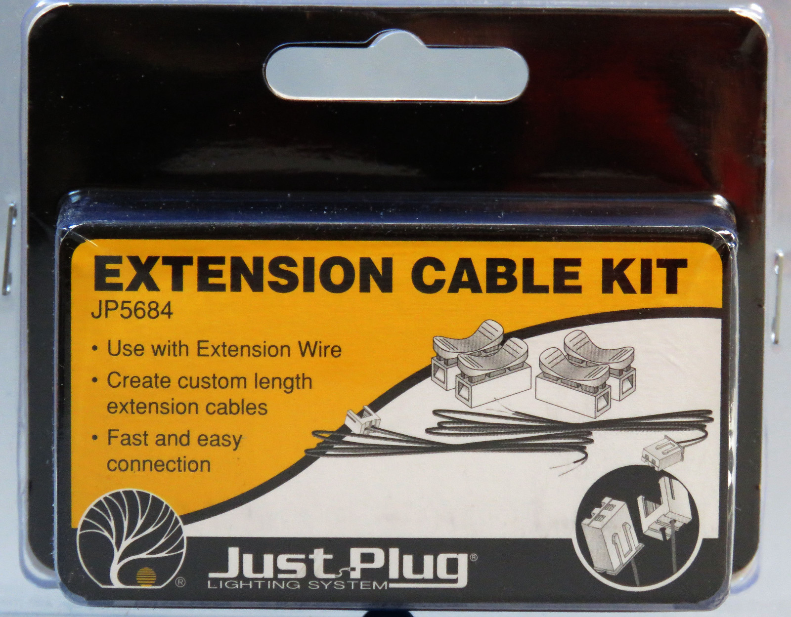 WOODLAND SCENICS EXTENSION CABLE KIT FOR JUST PLUG LIGHTING SYSTEM wire WDS5684