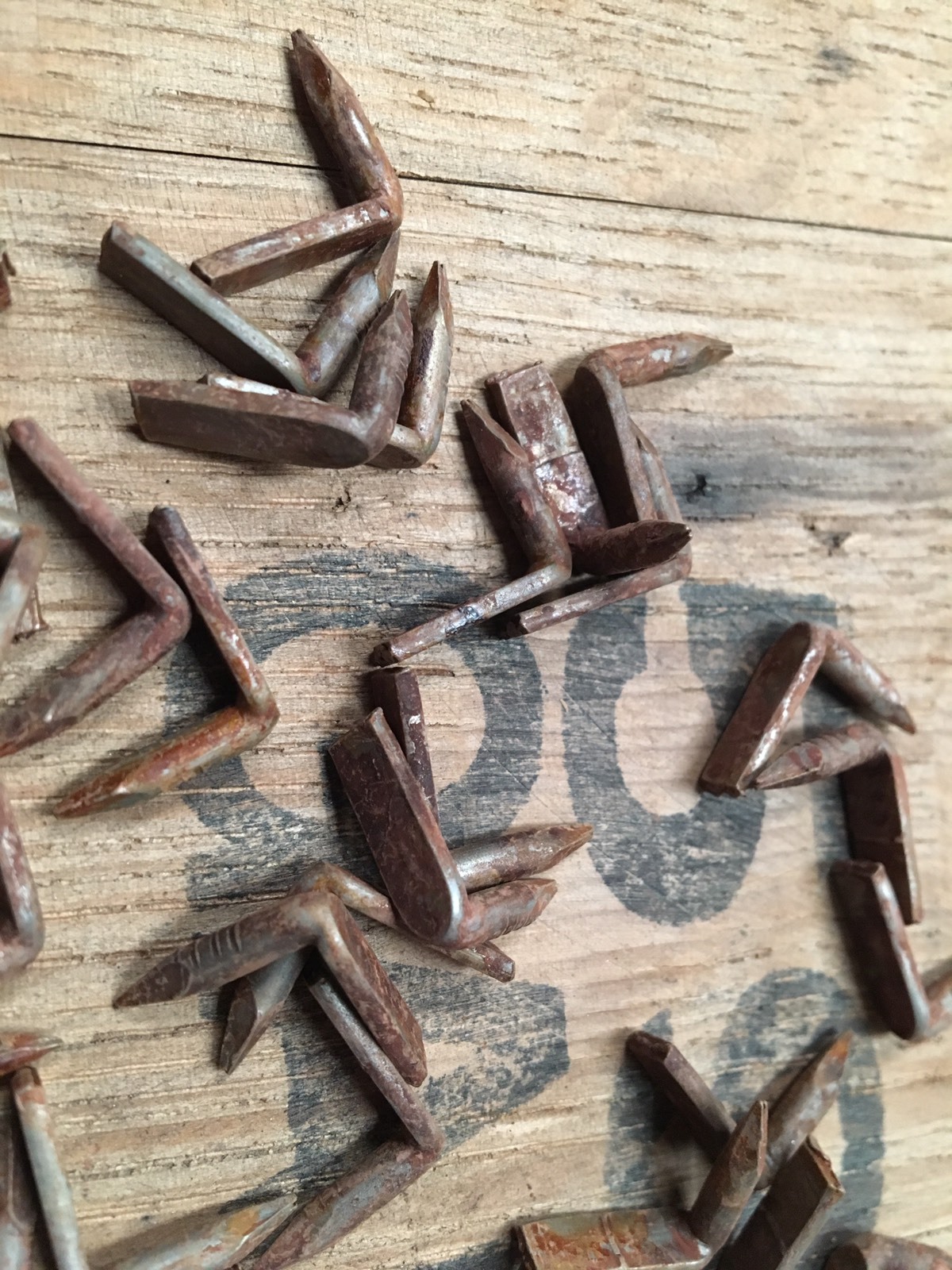 Hoop Nails Galvanized Vintage Look 50 QTY Barrel NAILS Whiskey Wine Wood Band