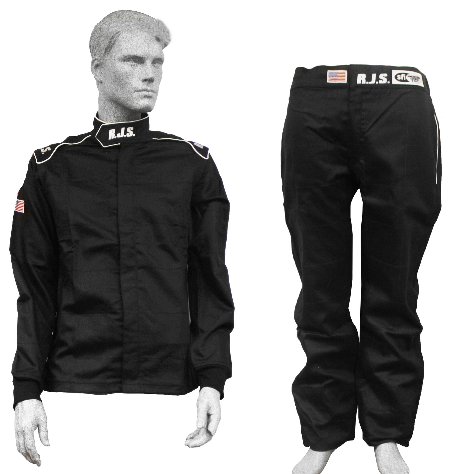 RJS RACING 'ELITE" FIRE SUIT 2 PIECE SFI 3-2A/1 JACK & PANTS COMBO M LG 2X 3X 4X
