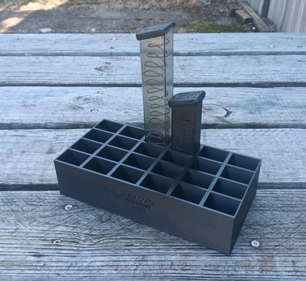 24 Mag Storage Rack For Glock 17/19 9mm magazines