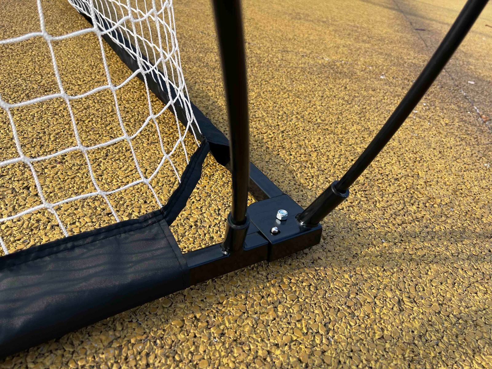 Soccer Goal 12'x6' Portable Soccer Net for Backyard w/Frame & Bag Black