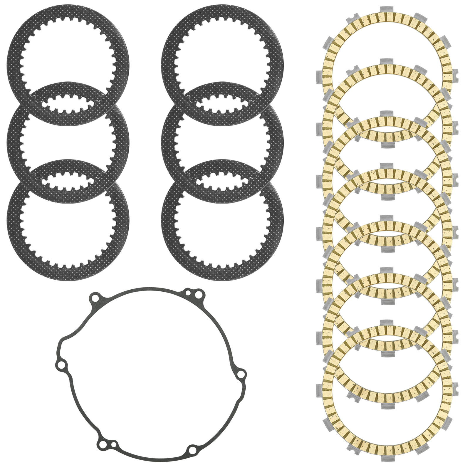 Caltric Clutch Friction and Steel Plates Kit for Kawasaki KX125 1994 - 2002