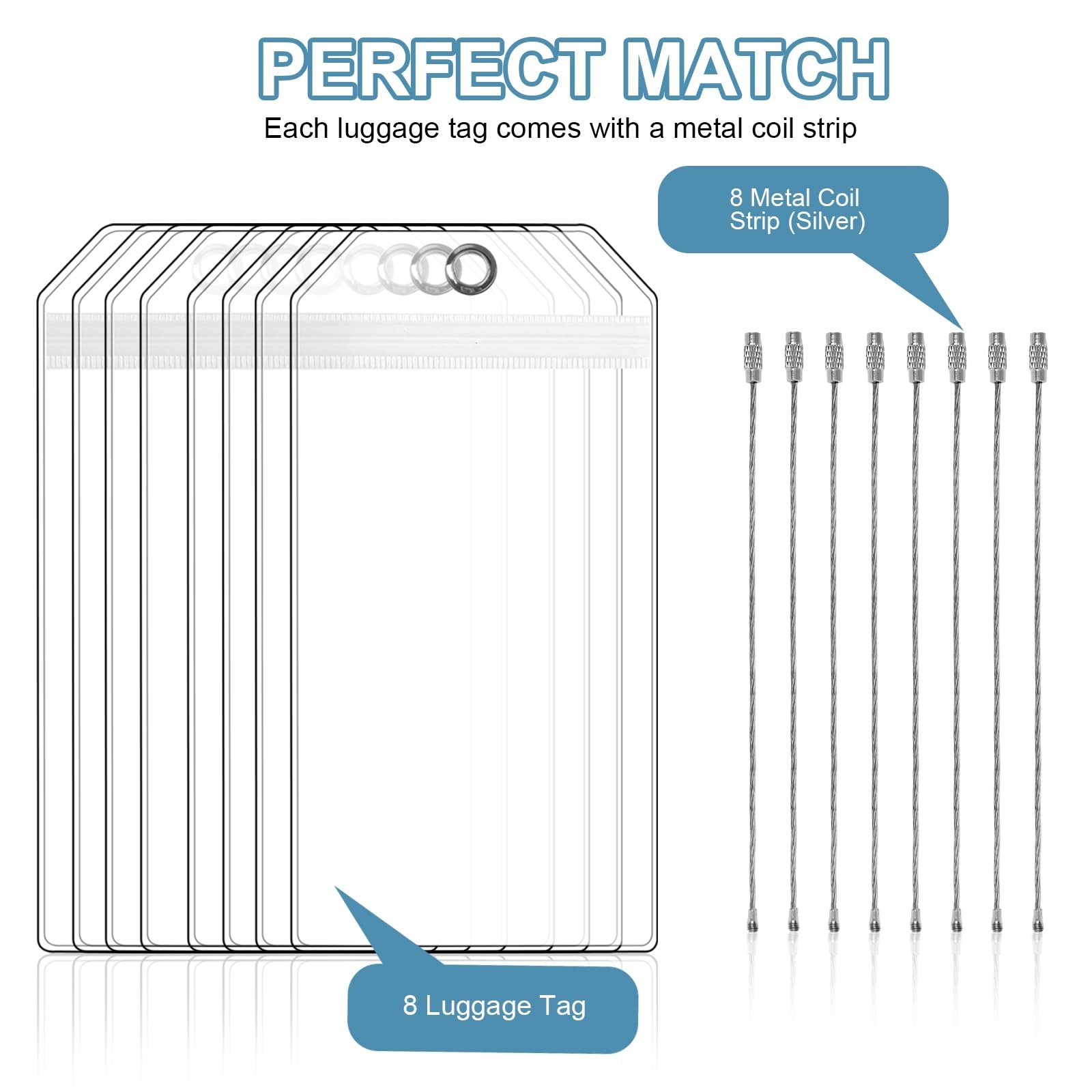 8-Pack Cruise Luggage Tag Holder, Cruise Luggage Tag Holder can be Used for 2...