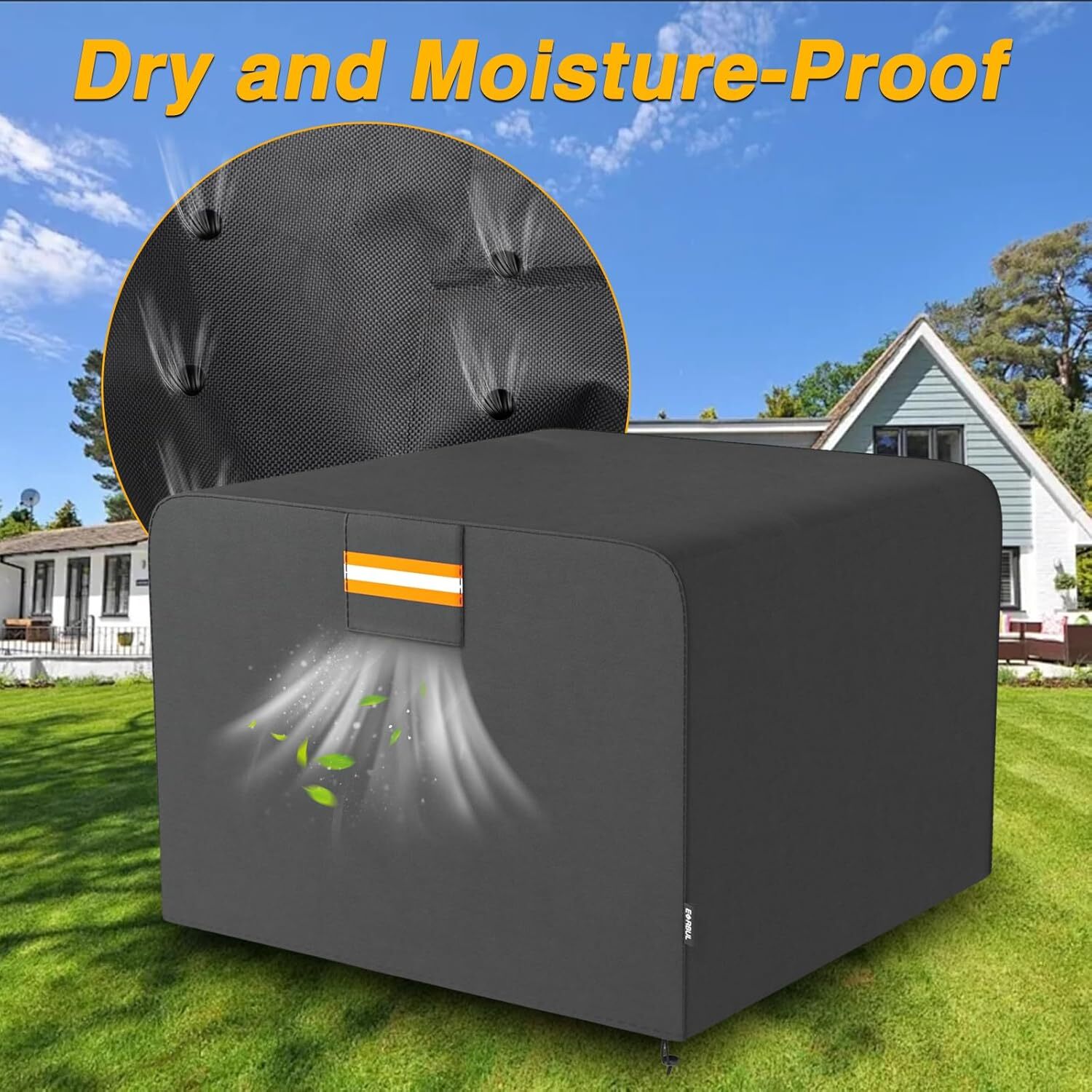 Heavy Duty 420D Square Fire Pit Cover for 28-32 Inch Fire Pit Table us