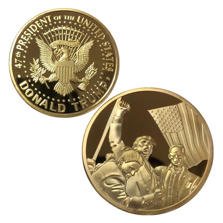 47th USA President Donald Trump Fight Shooting Assassination Coin Collection
