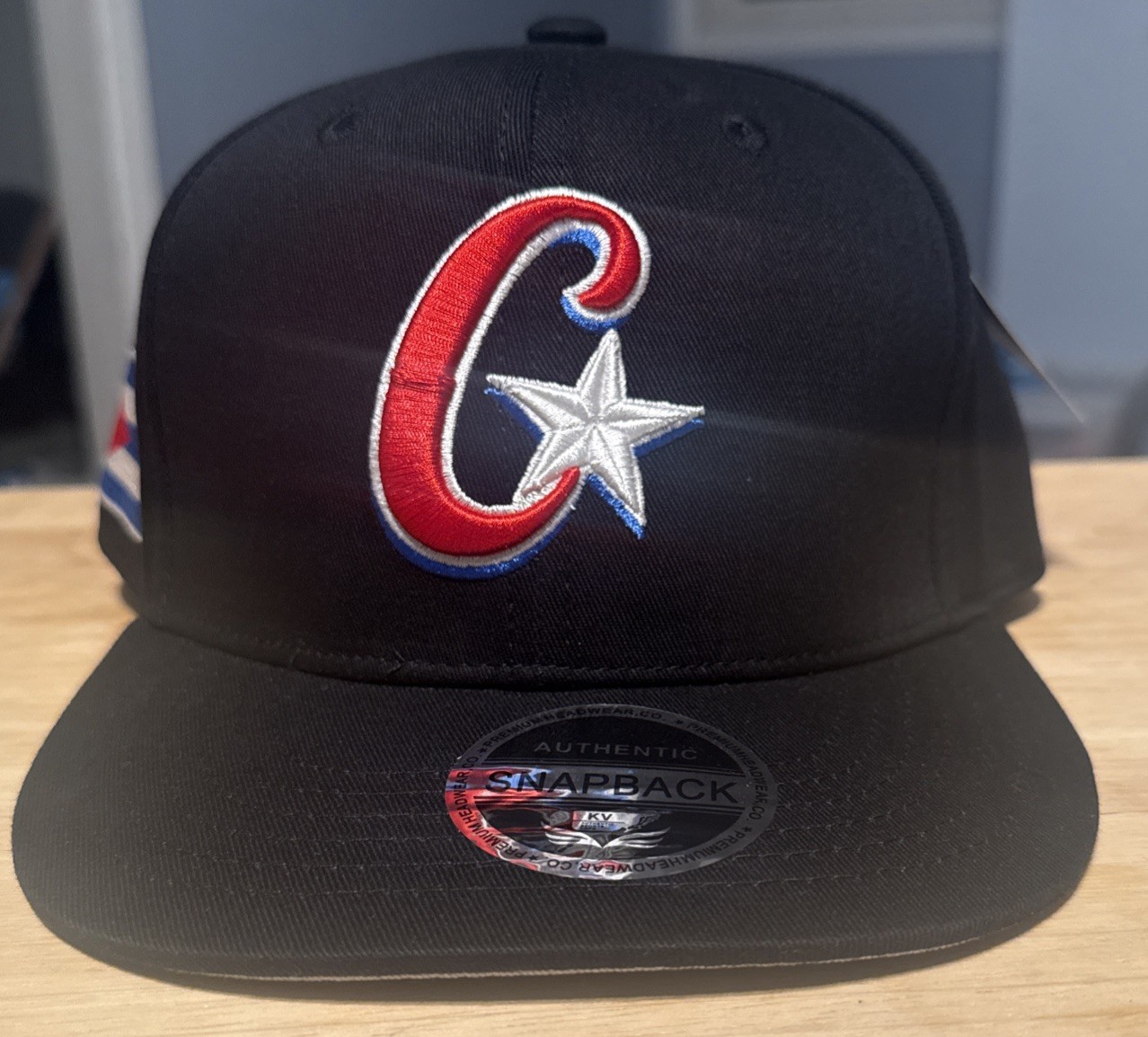 Cuba Black SnapBack Cap Hat Gorra WBC World Baseball Classic W Flag NWT