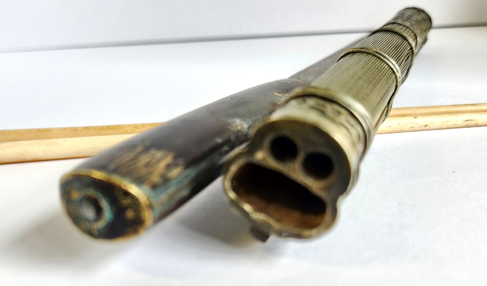 Antique Asian Chinese Knife Bone Chopsticks Traveling Eating Trousse Set