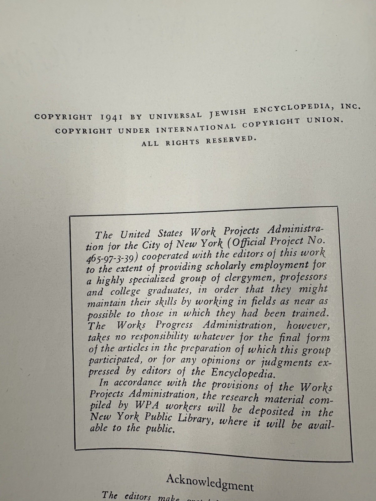 The Universal Jewish Encyclopedia 1941 Hardcover - Judaism 8 Volumes