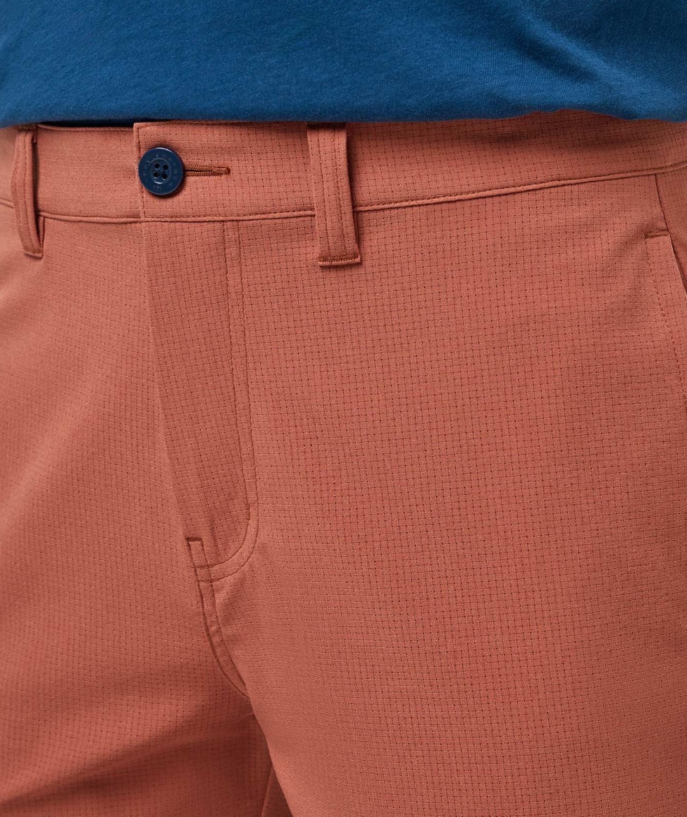 Travis Mathew Men's 9" Step Dance Golf Shorts Maple NEW $90