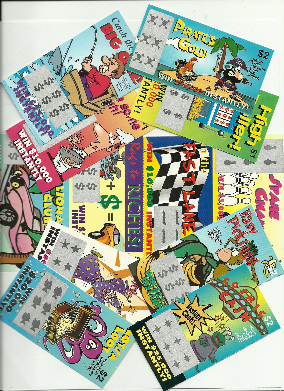 12 FaKe GaG JoKe PrAnK LoTTo LoTTeRy TiCkEtS Special Price $4.49 *FREE Shipping