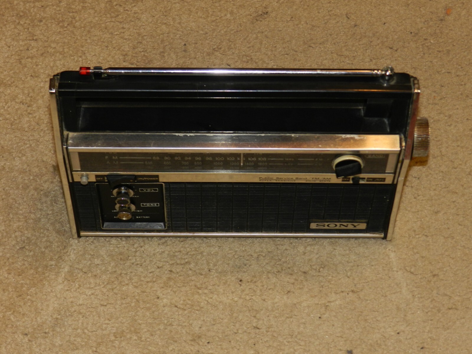 RARE SONY TFM 7400W PORTABLE RADIO PSB/FM/AM TESTED WORKS