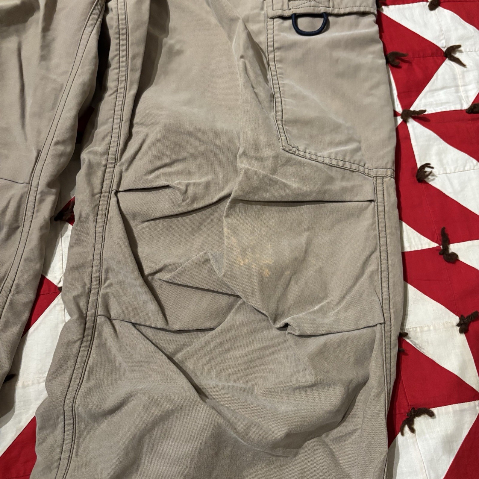 Vintage Y2K Abercrombie And Fitch Beige Cargo Pants Mens As Is Worn