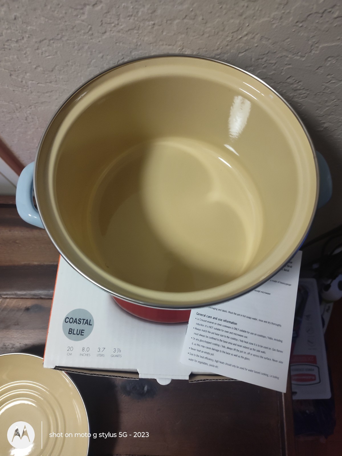 Le Creuset Enamel On Steel, 3 Quarts, 20 cm Coastal Blue