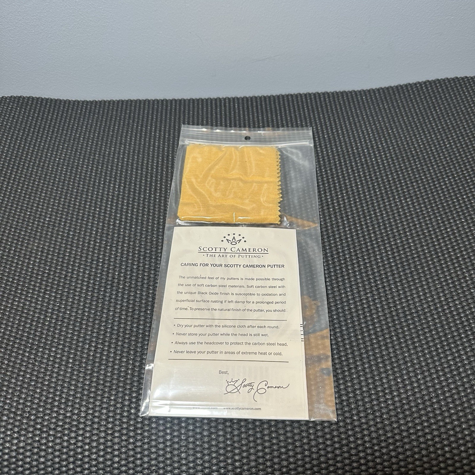 NEW Scotty Cameron by Titleist Original Oil Cleaning Cloth - Never opened