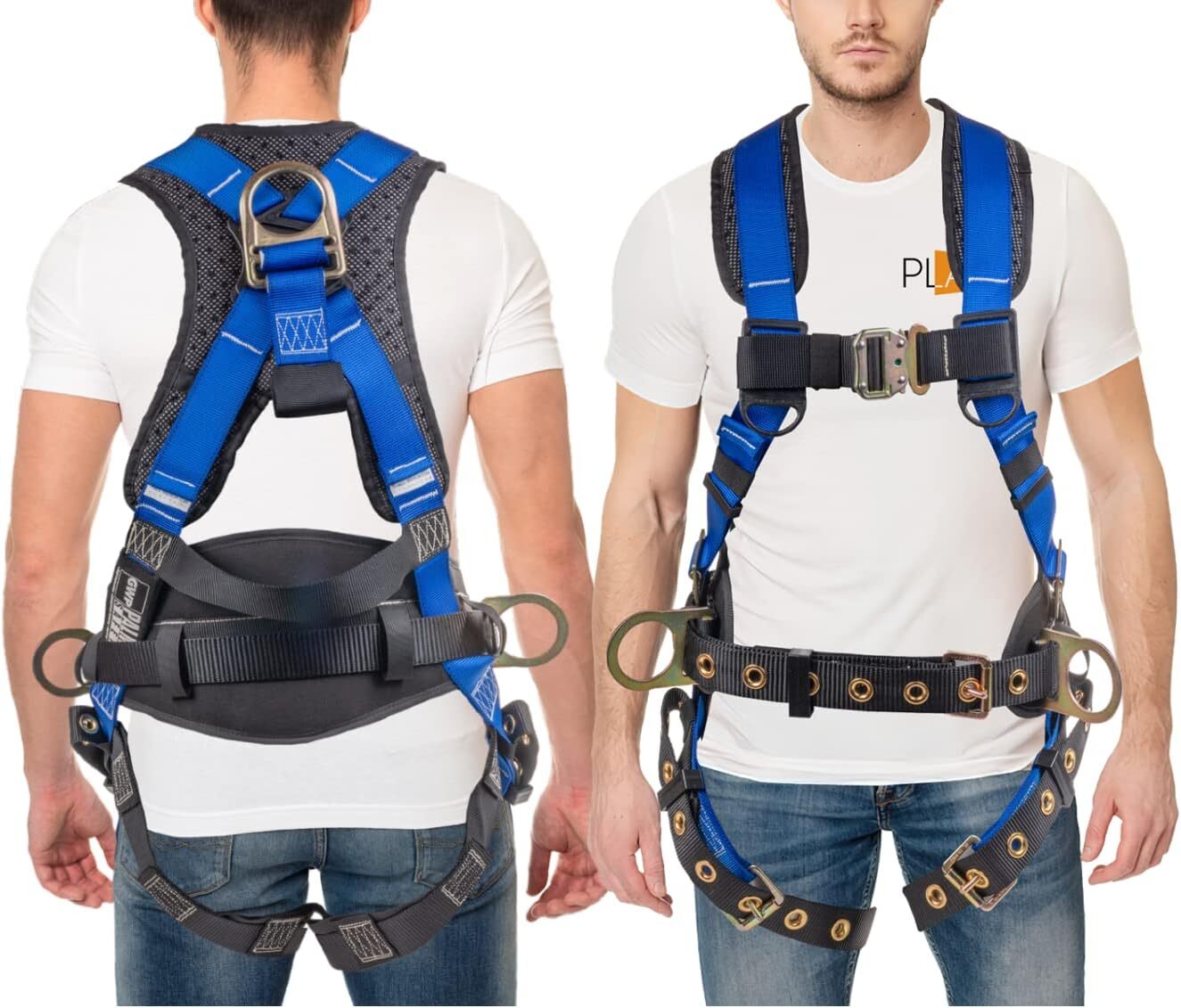 Palmer Safety Hammerhead 5pt Safety Harness Back Padded, QCB Chest, Tongue...