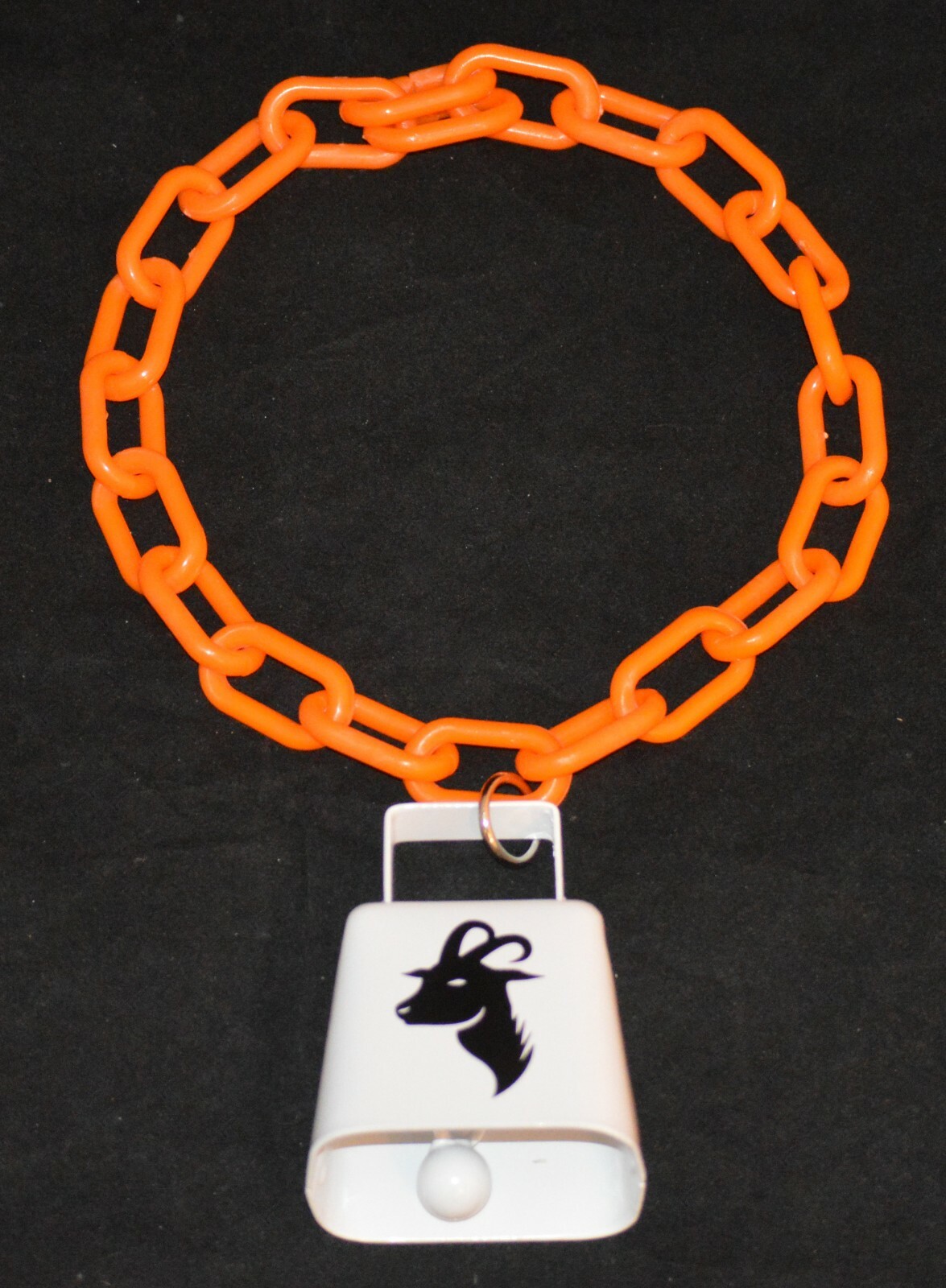 PLASTIC CHAIN GOAT COLLARS with COW BELL 1 1/2" X 3/4" LINKS 20" LONG