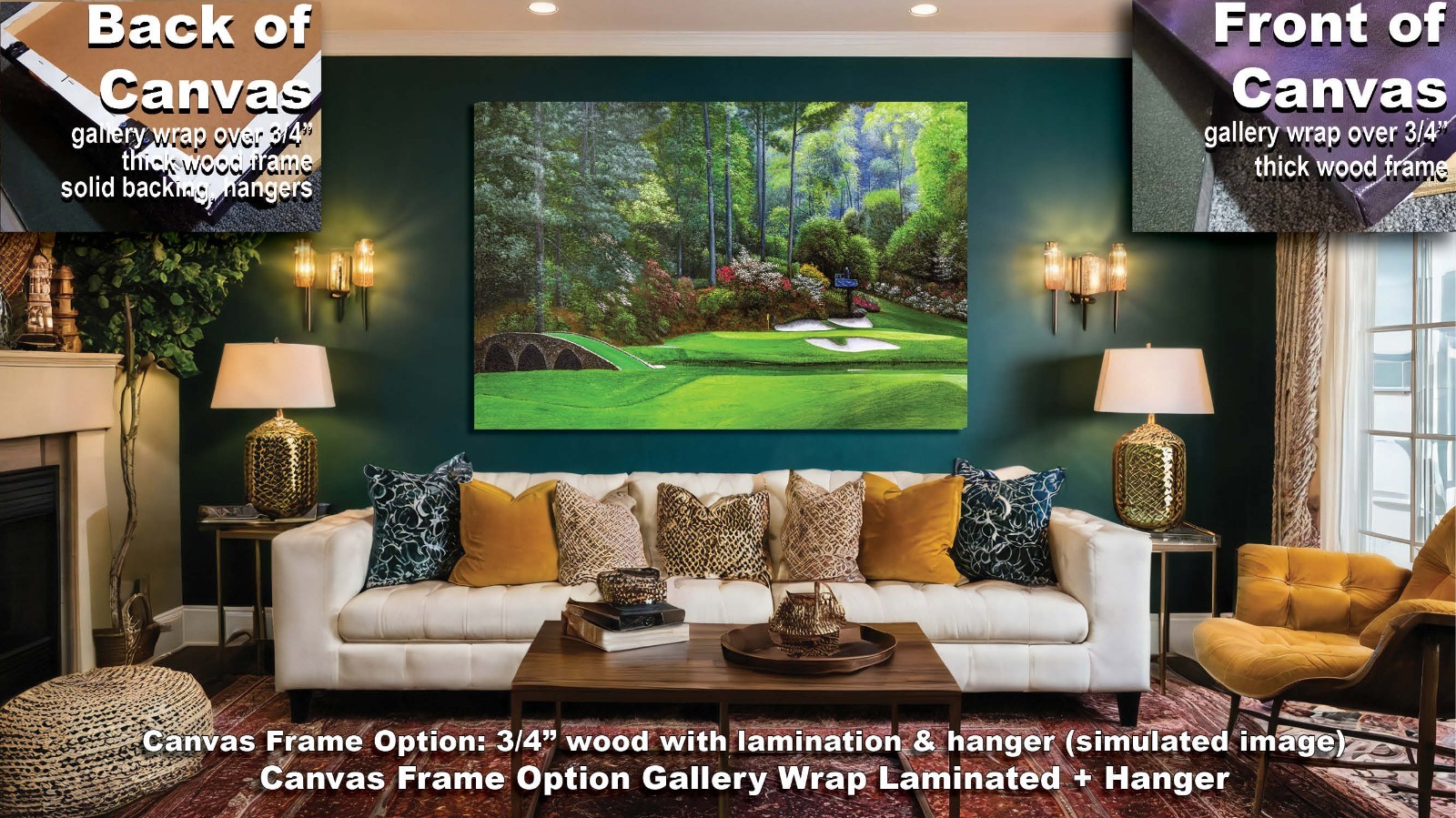 Augusta National Golf Hole 12 Golden Bell Masters Amen Corner PGA Art Print Ri4