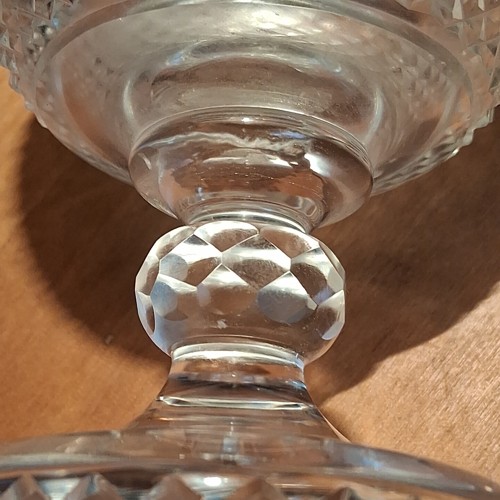 Antique ANGLO IRISH Crystal Georgian SWEETMEAT JAR