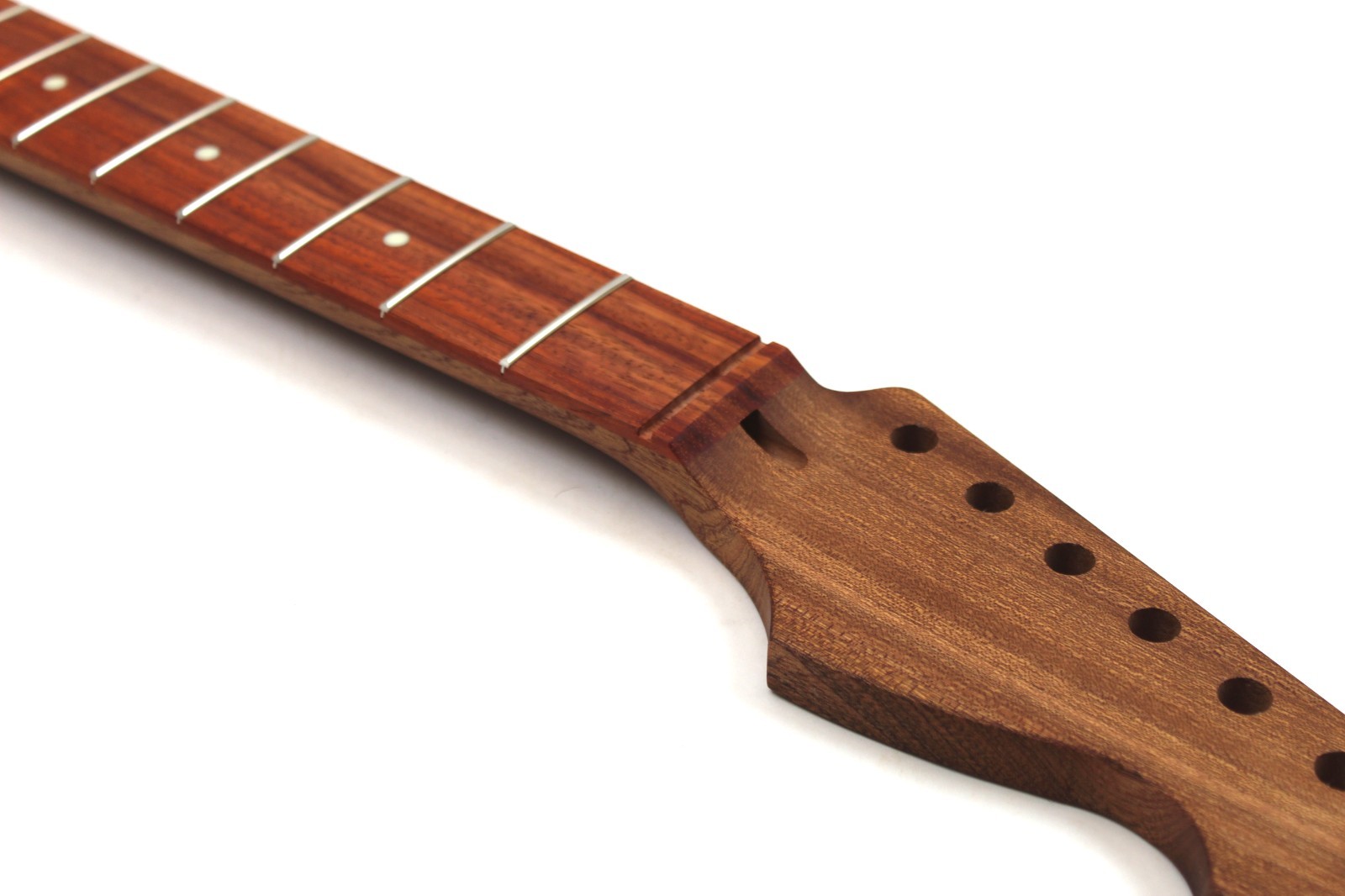 Guitar Neck - Padauk on Sapele- S Style - Fits Fender Stratocaster