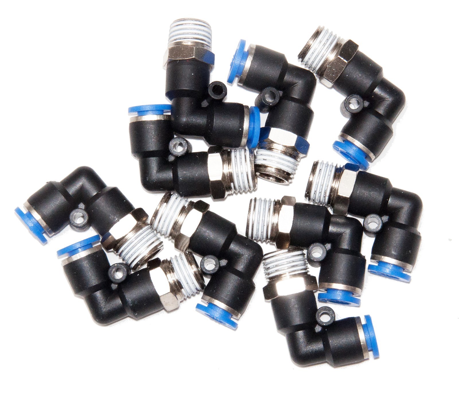 1/4" Tube x 1/4" NPT Male Swivel L push to connect fitting pneumatic 10 Pieces