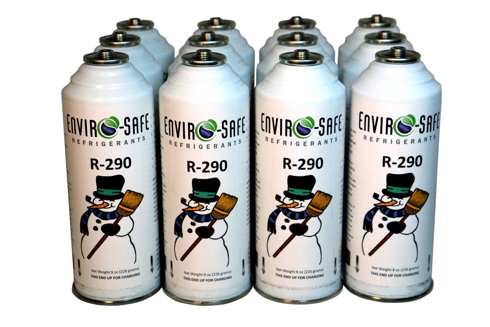 Enviro-Safe R-290 NEW Refrigerant 8 oz Can EPA REG* Case of 12 #8000