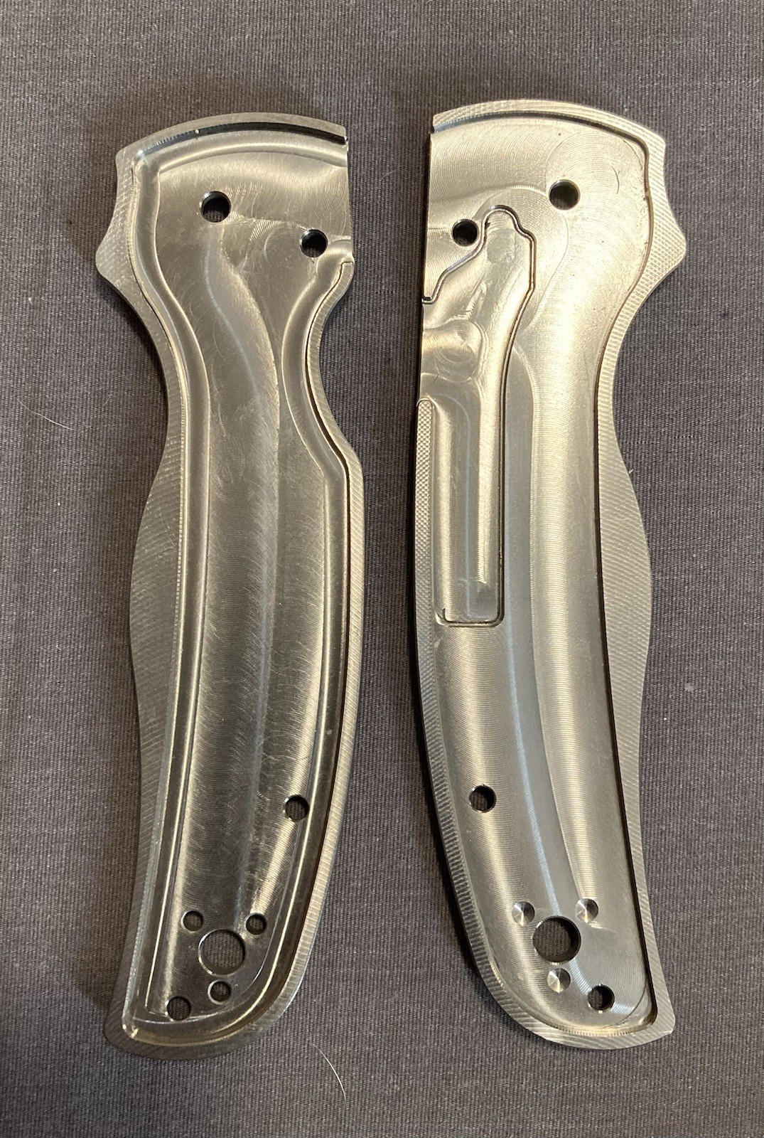 Metonboss Titanium Scales for Spyderco Shaman with Nautical/Pirate theme.
