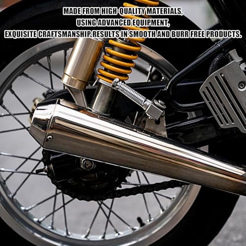 Motorcycle Exhaust Pipe Springs, 6Pcs Stainless Steel 65mm Motorcycle Silver