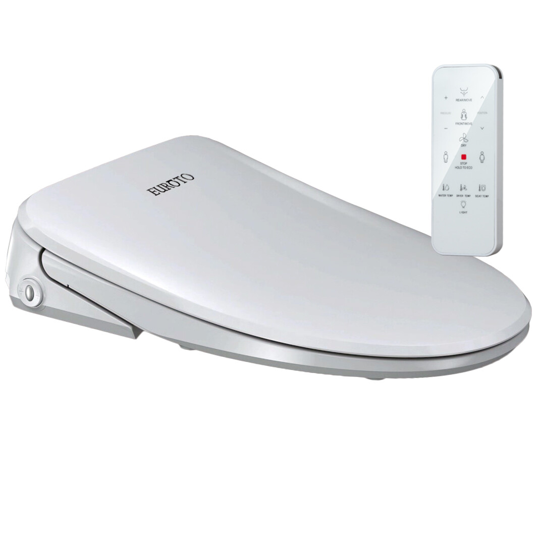 Smart Toilet Seat Electric Bidet Elongated Auto Deodorization Heated Nightlight