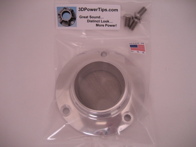 YAMAHA TT-R50 TT-R110 TT-R125 TTR EXHAUST 2D POWER TIP w/ SPARK ARRESTOR SCREEN