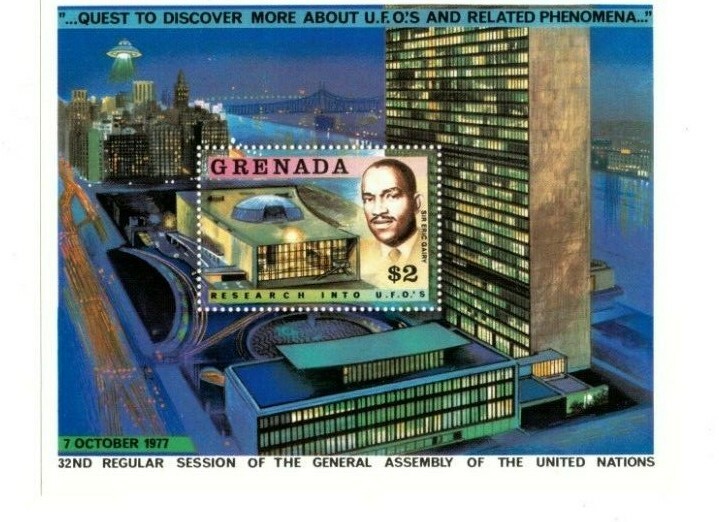 Grenada - 1978 - U.N Study Flying Object - Souvenir Sheet - MNH (Scott#886)