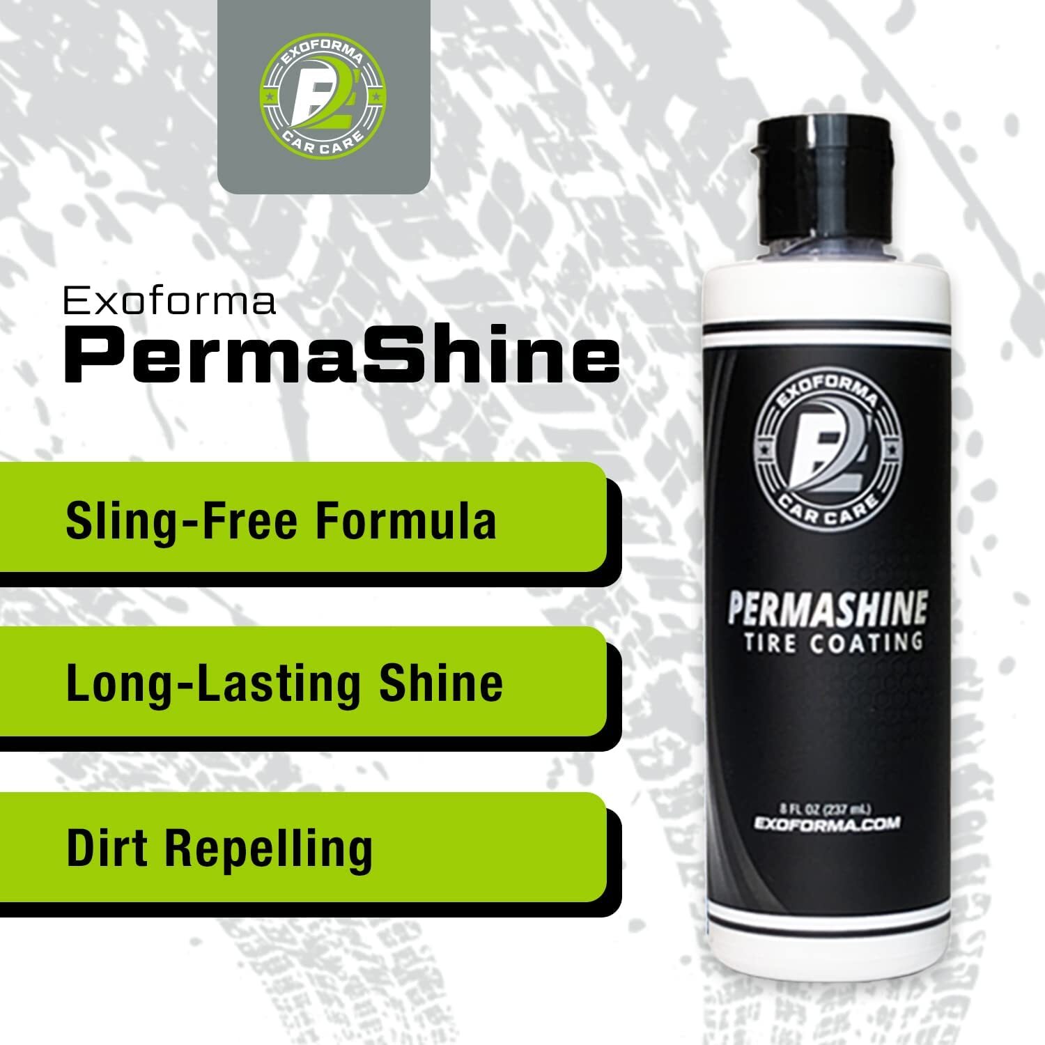PermaShine Tire Coating & Dressing Extreme High Shine & Durability Long-Last NEW