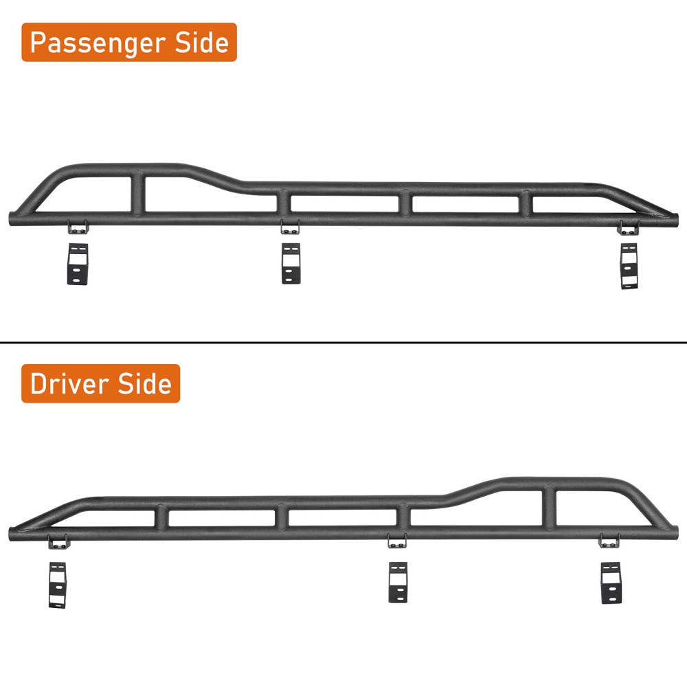 Fit 2007-2021 Toyota Tundra Crew Cab 4-door 2Pcs Steel Tube Slider Rocker Guards