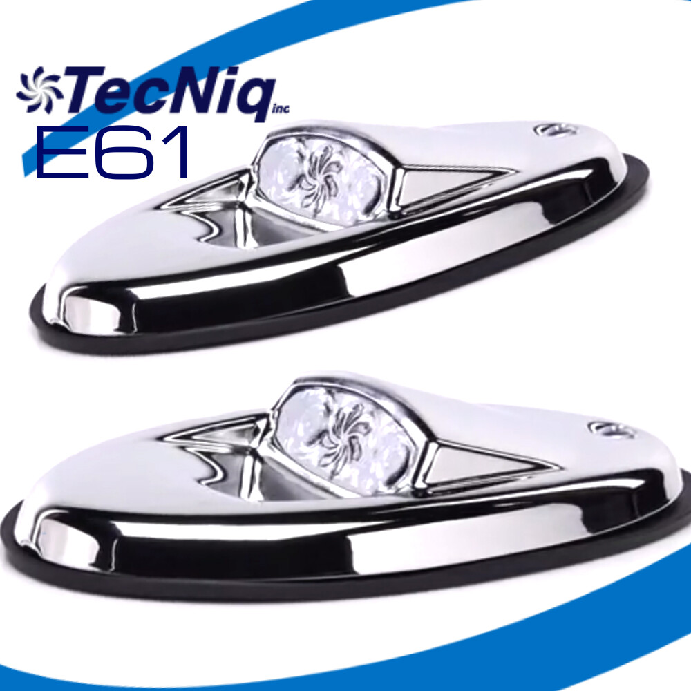 1 PAIR Marine Boat Docking LED Lights TecNiq E61 USA Lifetime Warranty