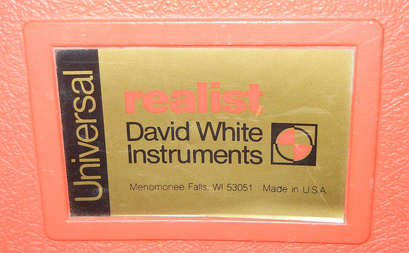 DAVID WHITE REALIST UNIVERSAL MODEL 8114 TRANSIT & CASE
