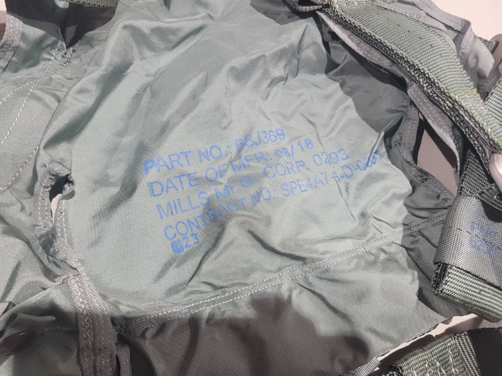 PCU-15/P Torso Harness 68J369 Harness Parachute Aircrew