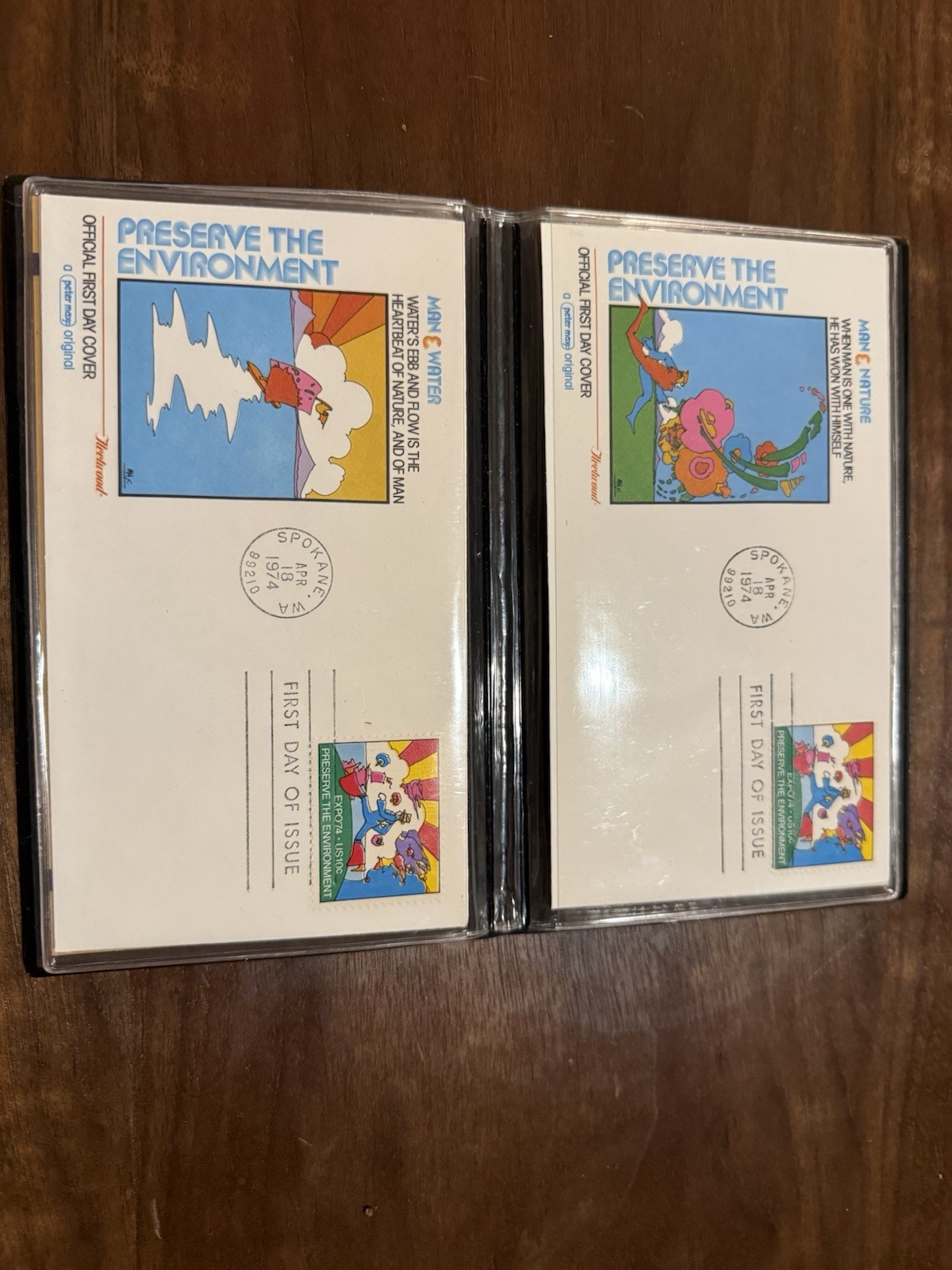 Official Peter Max First Day Covers 1974