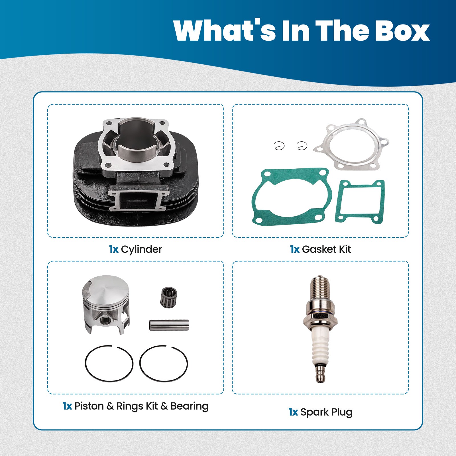 New Cylinder Piston Gasket Top End Kit for Yamaha Blaster 200 YFS200 1988-2006