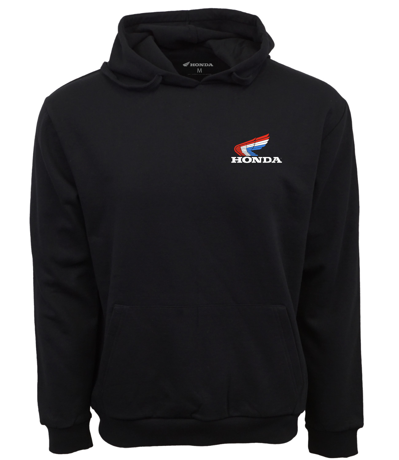 HONDA MOTOR SPORT RACING FLAG WINGS GRAPHIC HOODIE BLACK