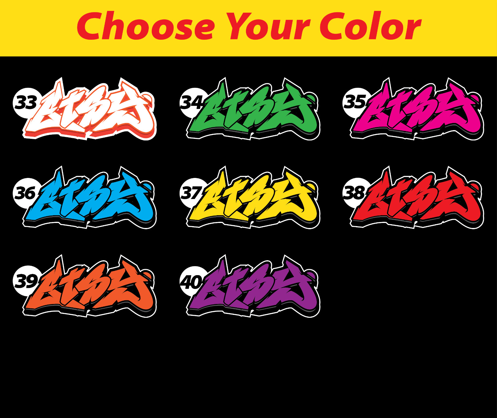 Custom Personalized Vinyl Graffiti Name Decal Sticker | Car Window Tumbler Wall