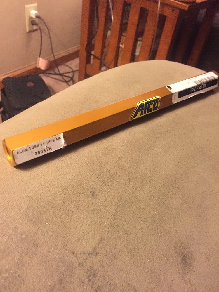 New AFCO 36081H Aluminum Threaded Hex Tube 5/8" Threads 11" Long Tie Rod Sleeve