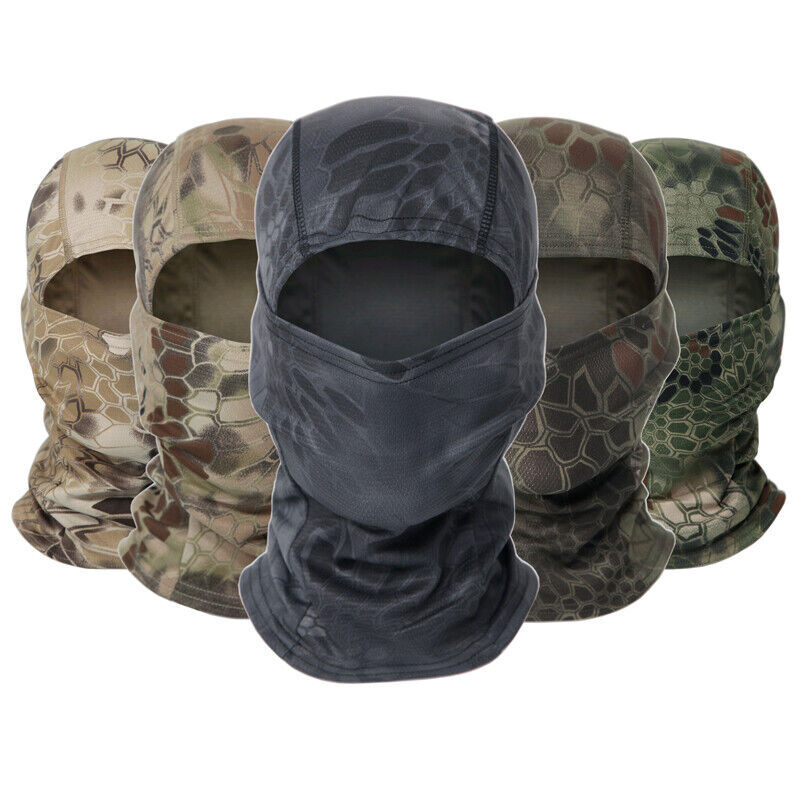 Camo Balaclava Face Mask UV Protection Ski Sun Hood Tactical Masks for Men Women