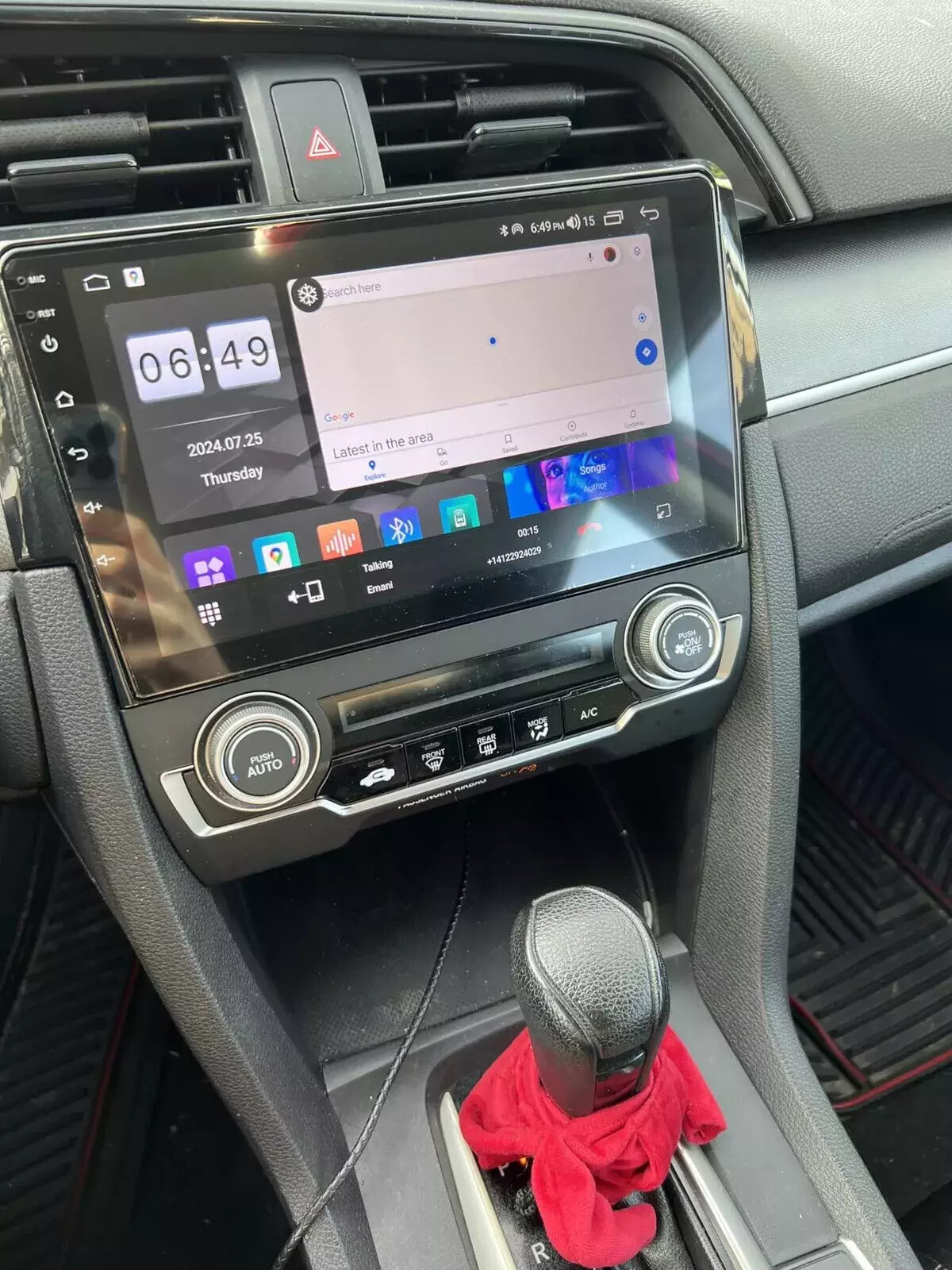 Android 13 Carplay Car Stereo Radio GPS WIFI For Honda Civic 2016-2020 Head Unit