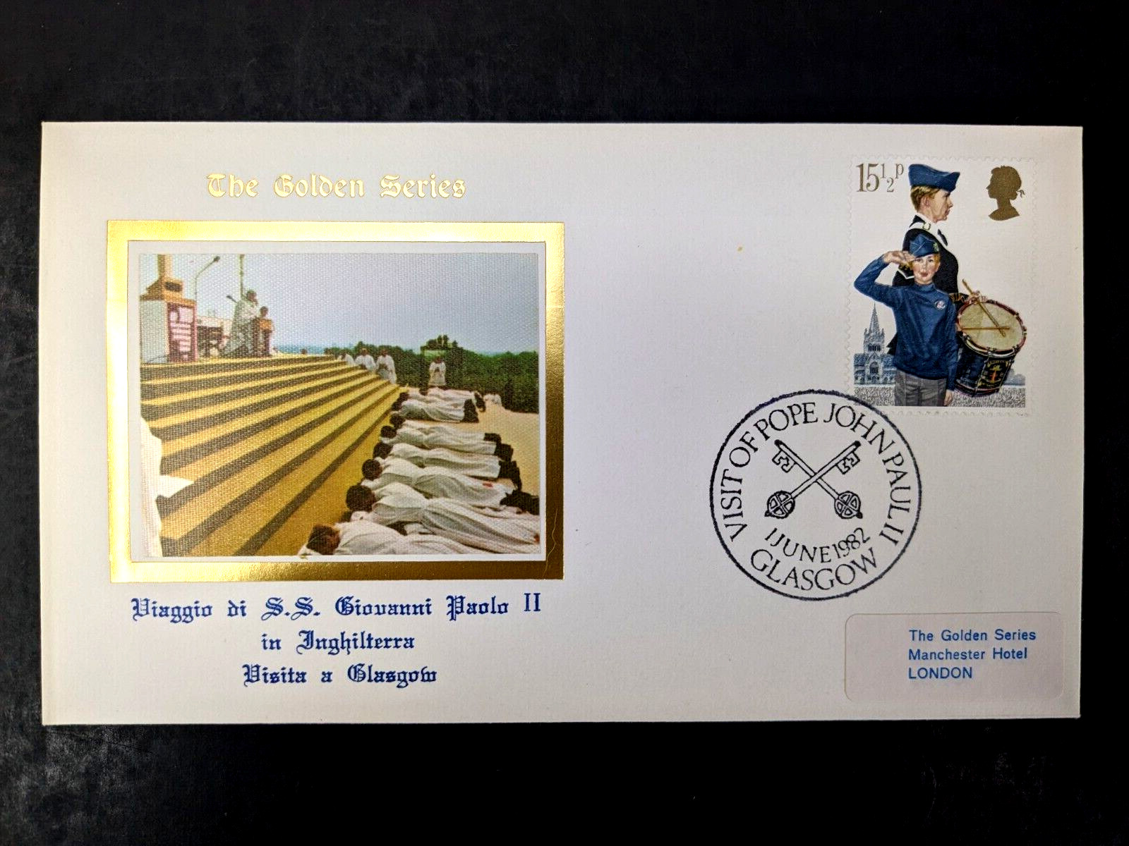 Pope John Paul II, The Golden Series Trip to England, 10 Covers Plus Stamps