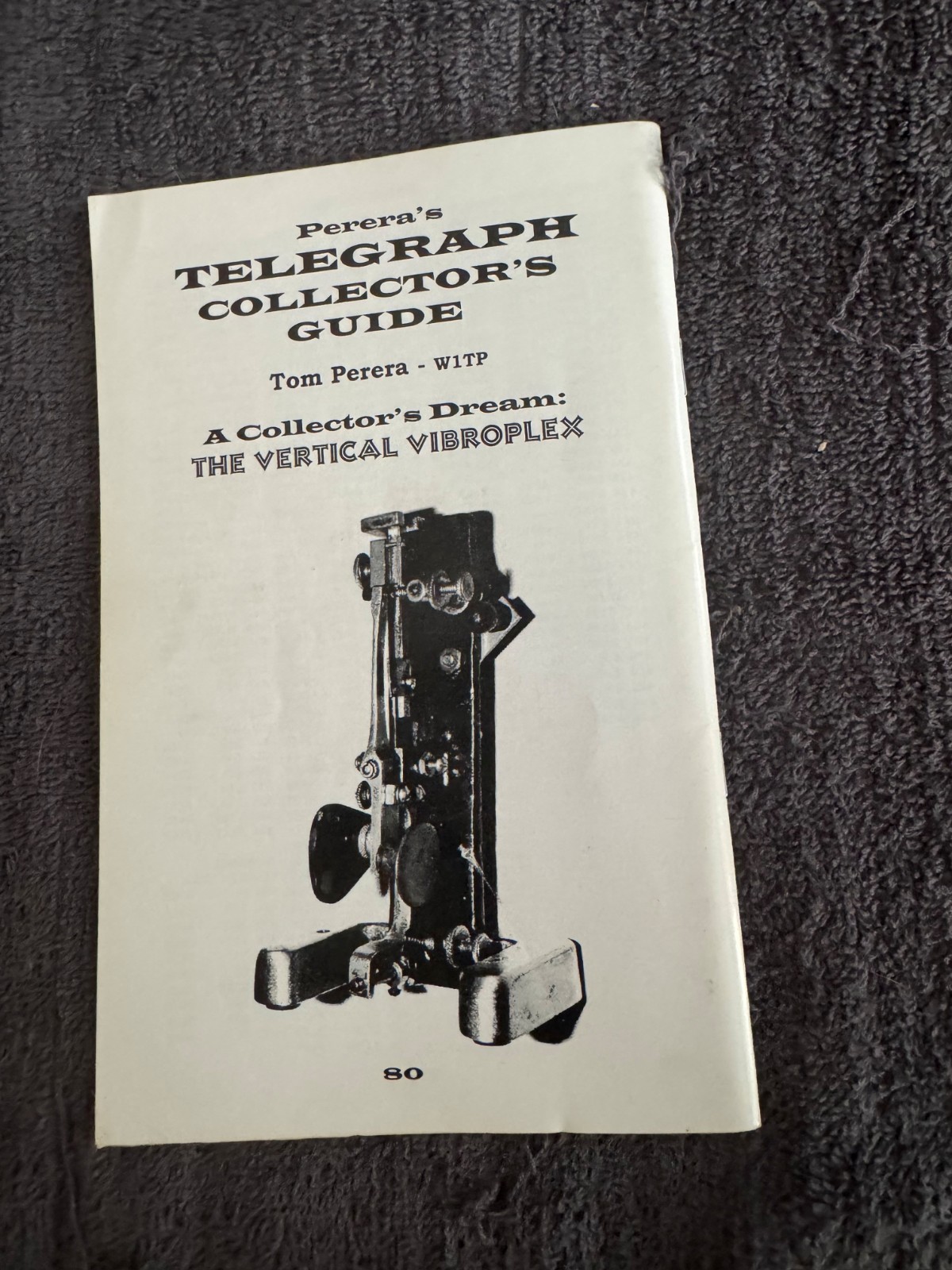 Vintage Antique Tom Pereras Telegraph Morse Code Collectors Guide book
