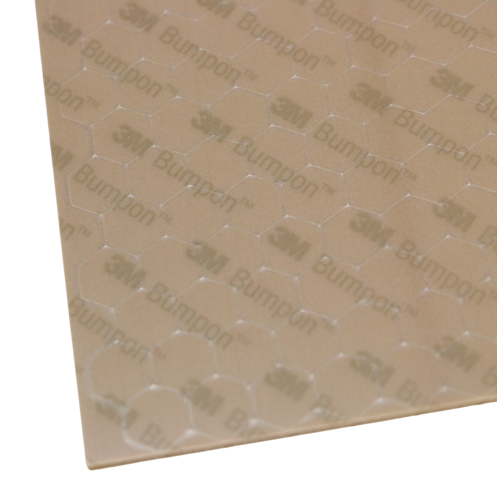 3M Bumpon Self-Adhesive Protectors [Hexagon]: 0.433 in. width x 1/8 in. thick Br