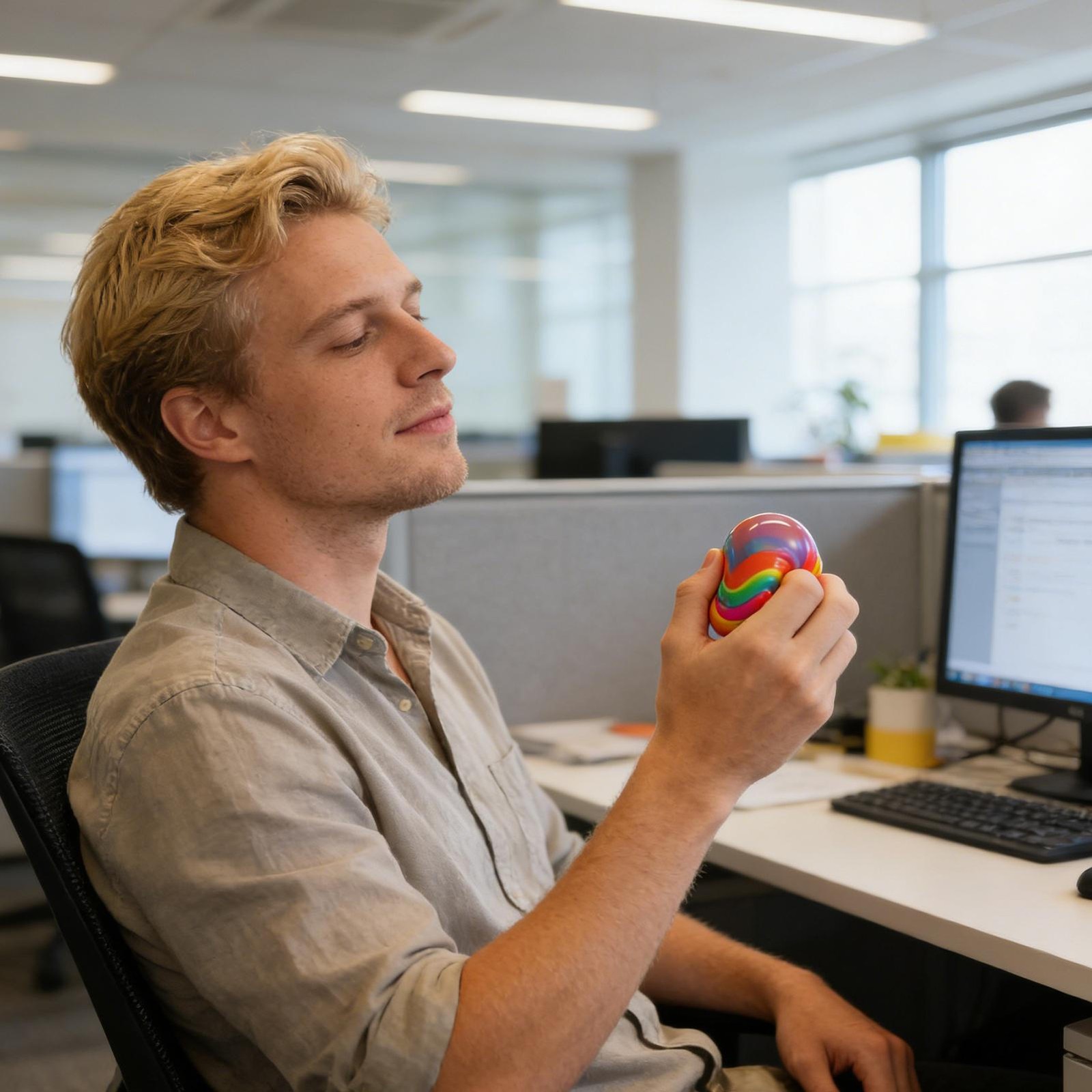 NeeDoh Super Marbles Marbleez Stress Ball [1 RANDOM Color!]