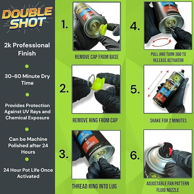 LiME LiNE High Gloss 2K Clearcoat Aerosol Can - 2 Part Clearcoat - Pack of 1
